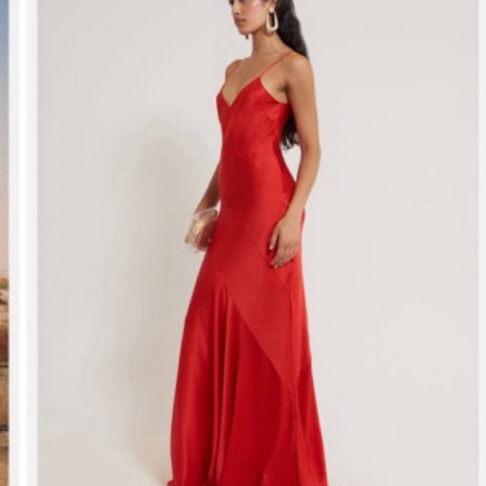 Cult Gaia Red Evening Gown